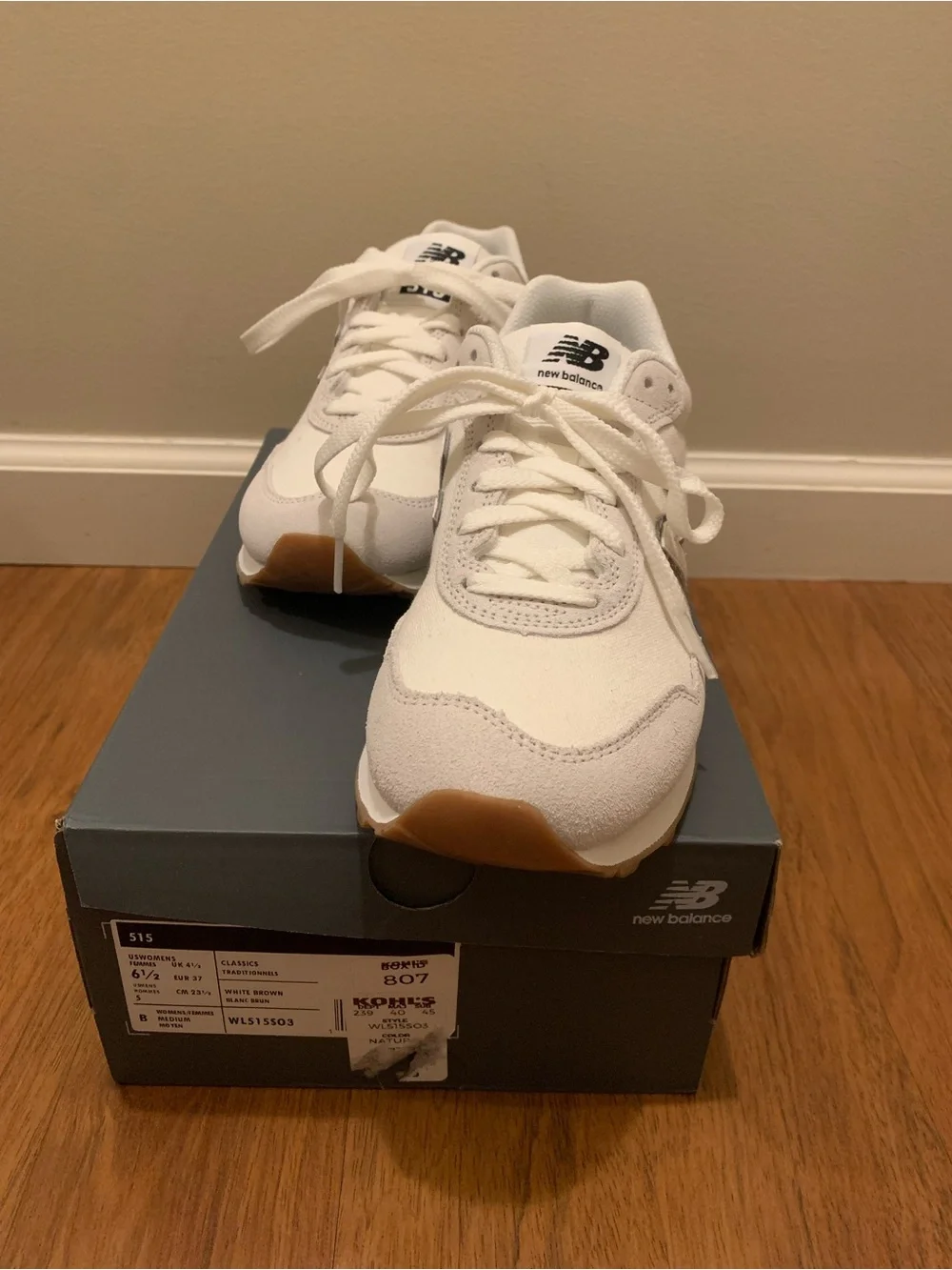 New Balance 515 - Cream with Leopard - Picture 2 of 6